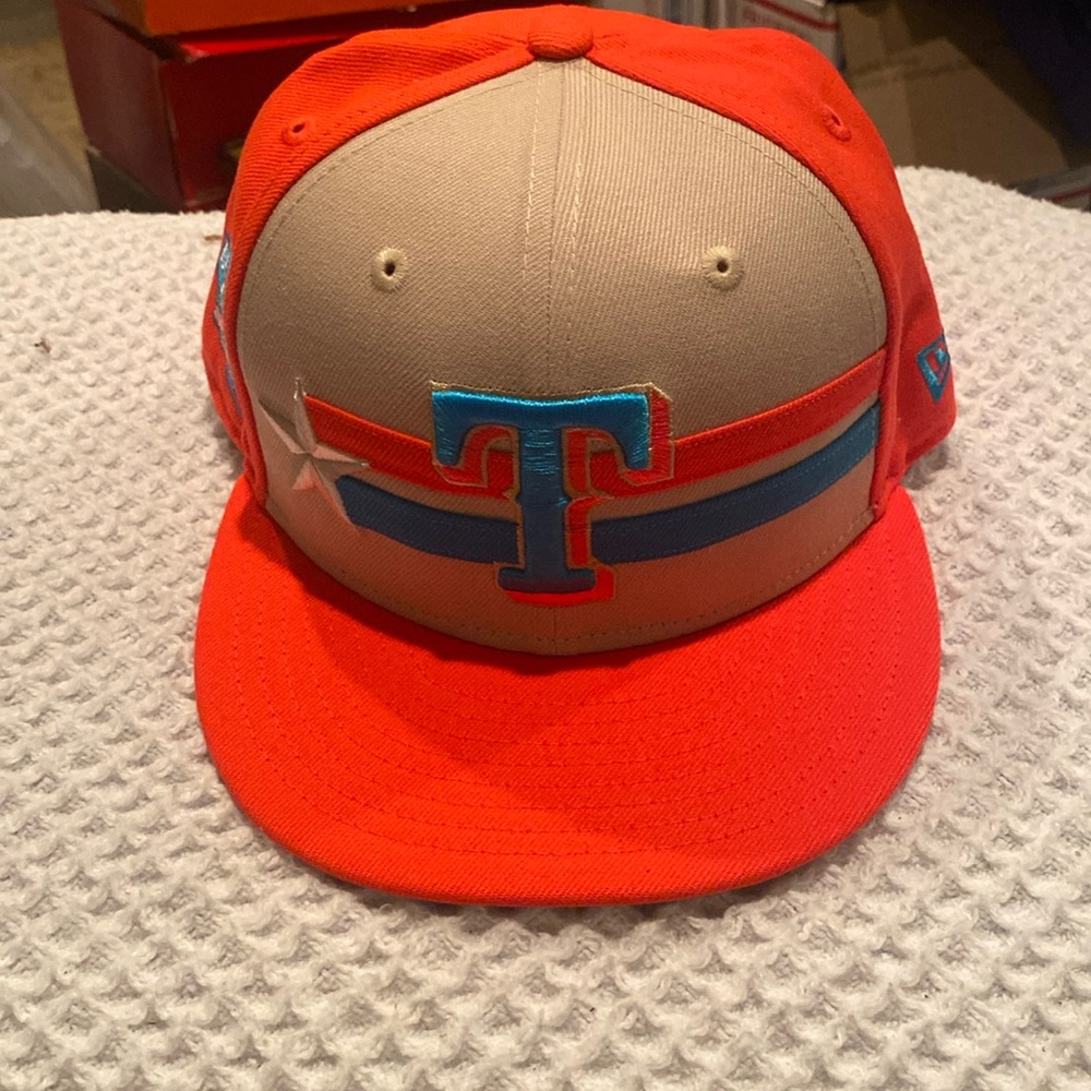 New Era 59Fifty MLB Texas Rangers 2022 All Star Game‎ Fitted Hat 7 3/8 NWOT